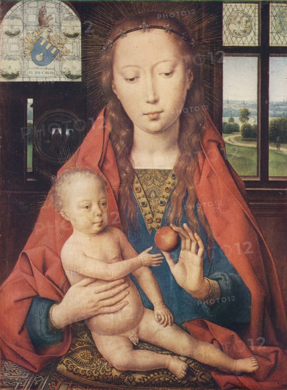 'Madonna and Child, from The Diptych of Maerten van Nieuwenhove', 1487. Artist: Hans Memling.