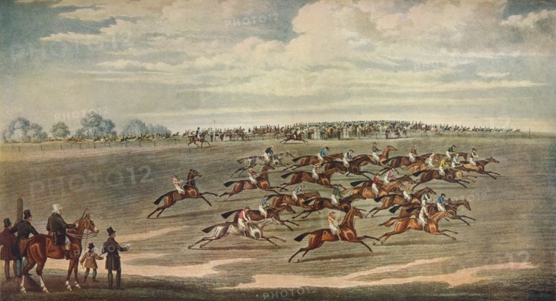 'Epsom Races', 19th century. Artist: Smart & Hunt.