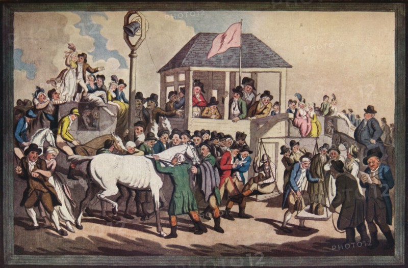 'Weighing', c1789. Artist: Thomas Rowlandson.