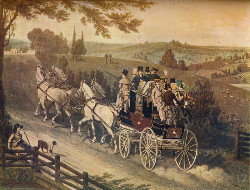'Stage Coach', c19th century. Artist: Matthew Dubourg.