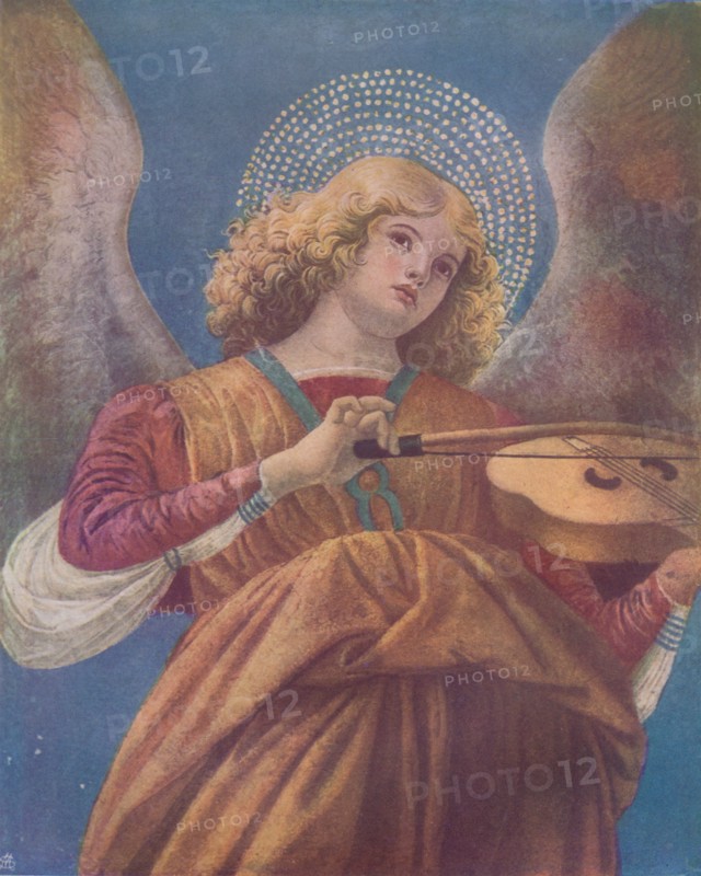 Musical Angel with Violin (fresco)', c15th century. Artist: Melozzo da Forli.