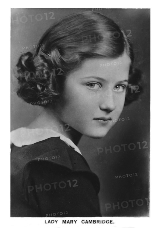 'Lady Mary Cambridge', 1937. Artist: Unknown.