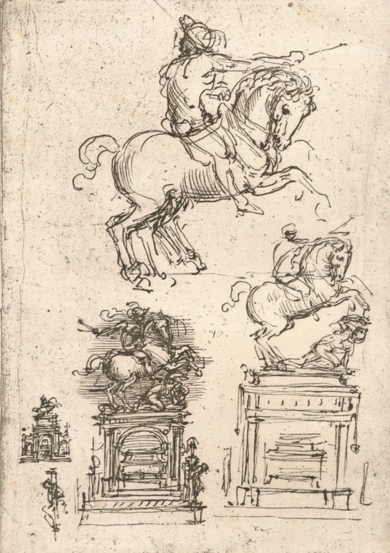 Study for the Sforza Monument, c1482-c1499 (1883). Artist: Leonardo da Vinci.