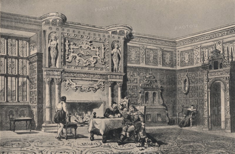The Great Chamber, Montacute, Somerset, 1915.  Artist: Unknown.