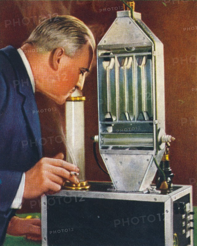 Cleaning air by electricity, 1938. Artist: Unknown.