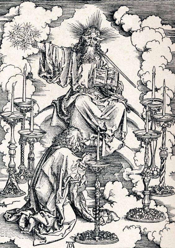 'The Vision of the Seven Candlesticks', 1498 (1906).  Artist: Albrecht Durer.