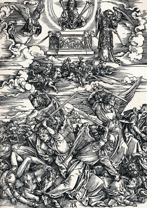 'The Four Avenging Angels', 1498 (1906). Artist: Albrecht Durer.
