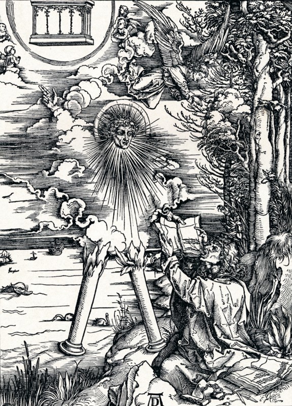'St John Devouring the Book', 1498 (1906). Artist: Albrecht Durer.