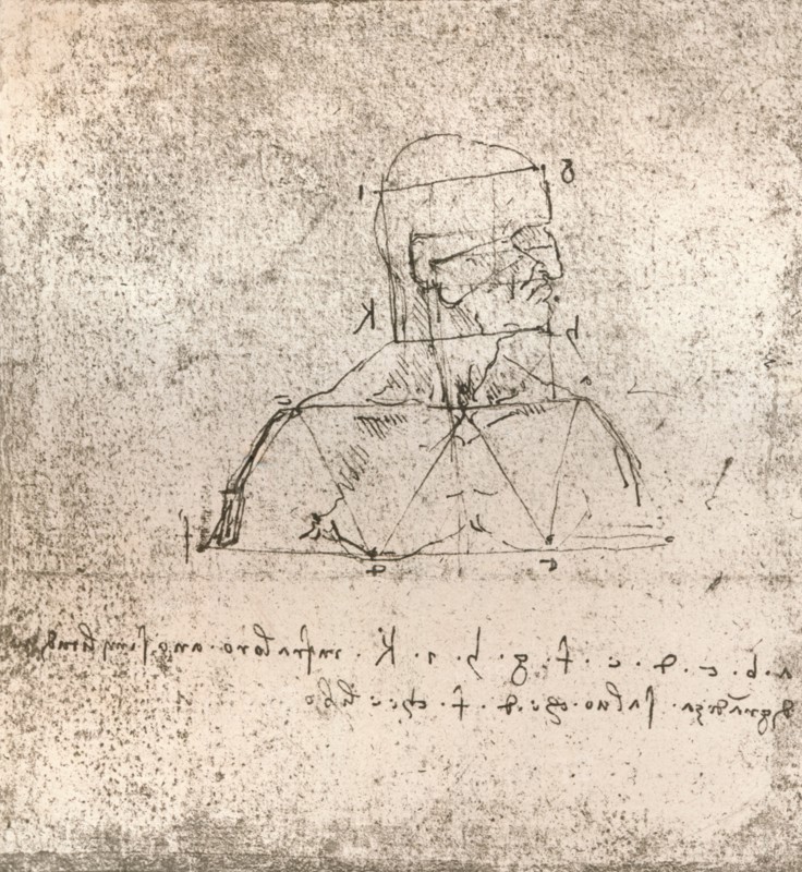 Drawing illustrating the theory of the proportions of the human figure, c1472-c1519 (1883). Artist: Leonardo da Vinci.