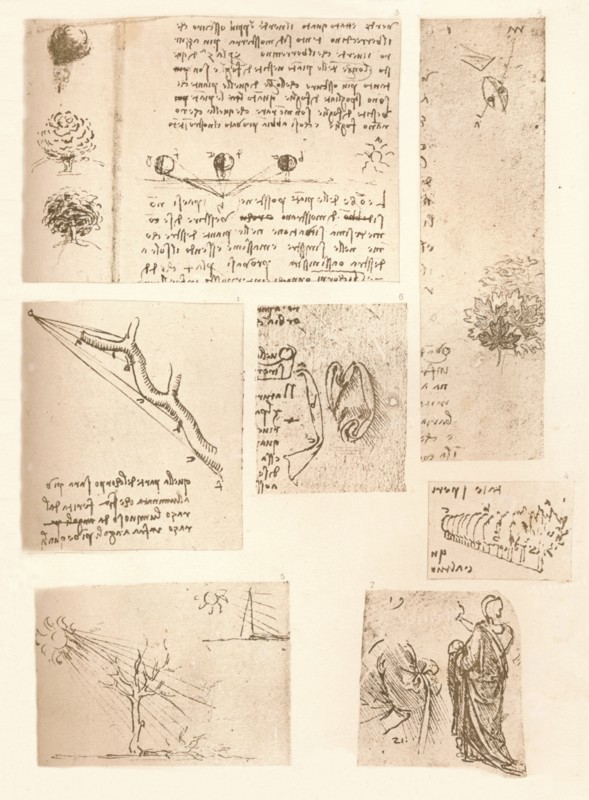 Five drawings illustrating the elements of landscape painting, c1472-c1519 (1883). Artist: Leonardo da Vinci.