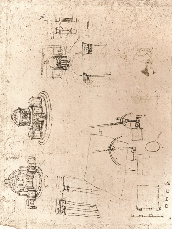 Drawing of ecclesiastical architecture, c1472-c1519 (1883). Artist: Leonardo da Vinci.