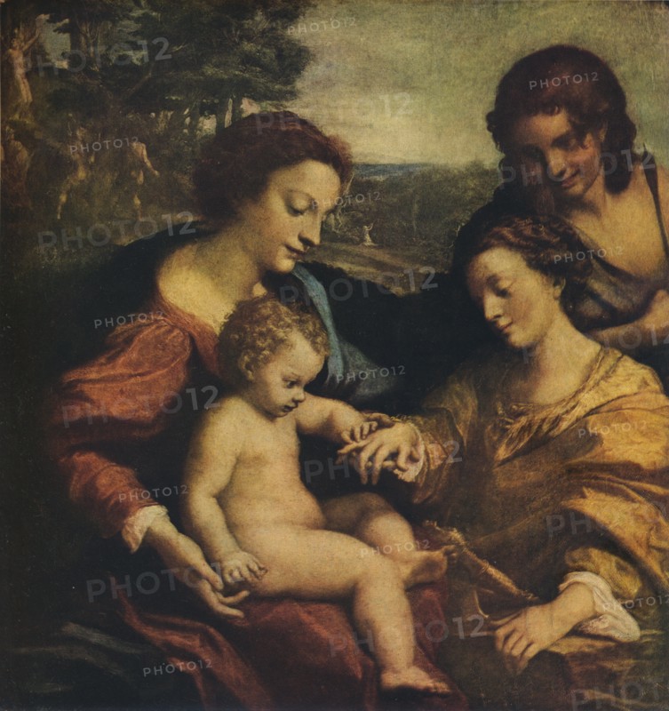 'The Mystic Marriage of St Catherine', 1526-1527.  Artist: Correggio.
