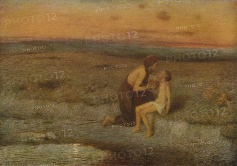 'Hagar and Ishmael', c19th century. Artist: Edward Stott.