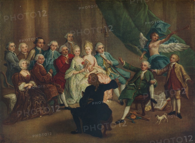 'David Garrick in the Green Room', 18th century. Artist: William Hogarth.