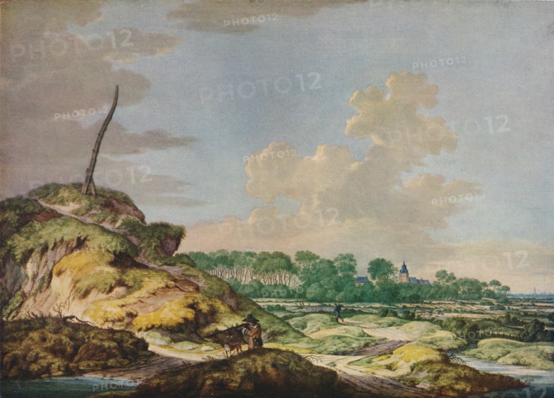 'Landscape with Sportsman, and Distant View of Middleburg', c17th century. Artist: Jan Goedart.