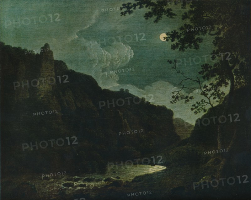 'Dovedale by Moonlight', 1784. Artist: Joseph Wright of Derby.