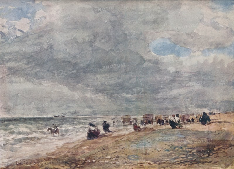 'Rhyl Sands', c1850. Artist: David Cox the elder.