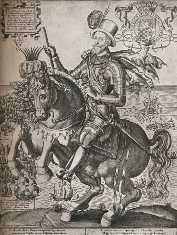 'Lord Howard of Effingham', c1600. Artist: Thomas Cockson.