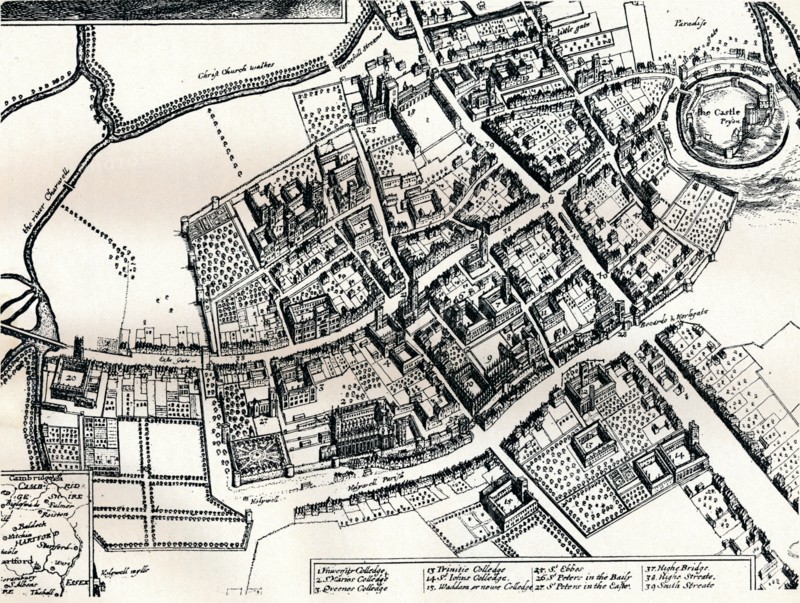 Hollar's plan of Oxford, c1643. Artist: Wenceslaus Hollar.