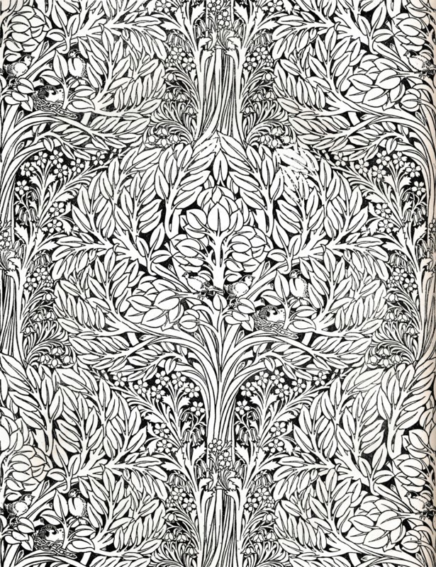 'Wall-paper, printed in distemper colour. Designed by H. Wilson', 1893 Creator: W Jackson.