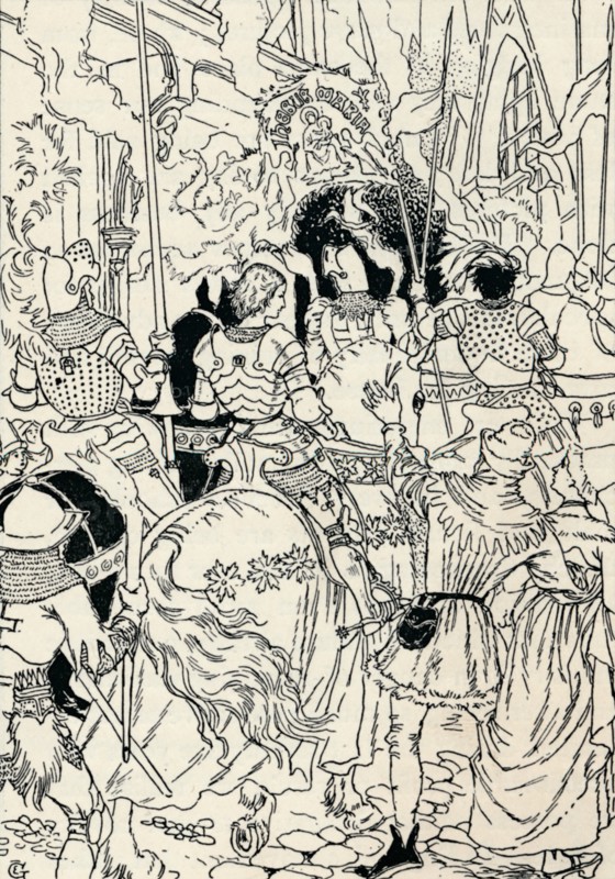 'Jeanne D'Arc at Orleans', c1895. Artist: Eugene Samuel Grasset.