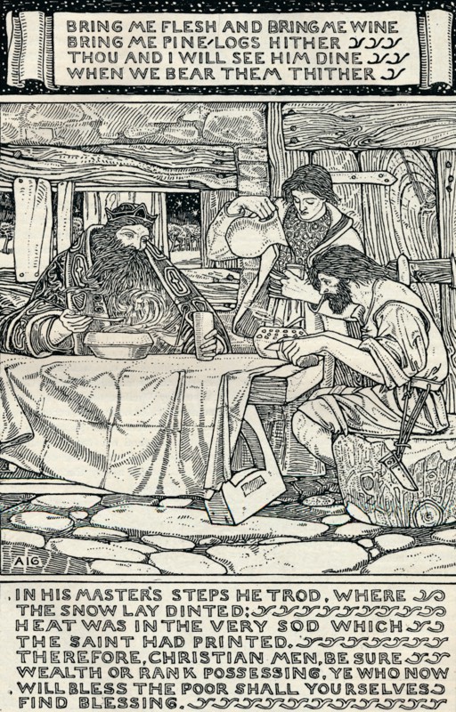 'Good King Wenceslas', 1895. Artist: Arthur Joseph Gaskin.