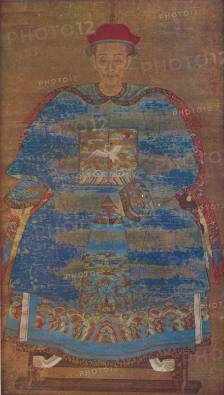 'Portrait of a Manchu Statesman', c17th century. Artist: Unknown.