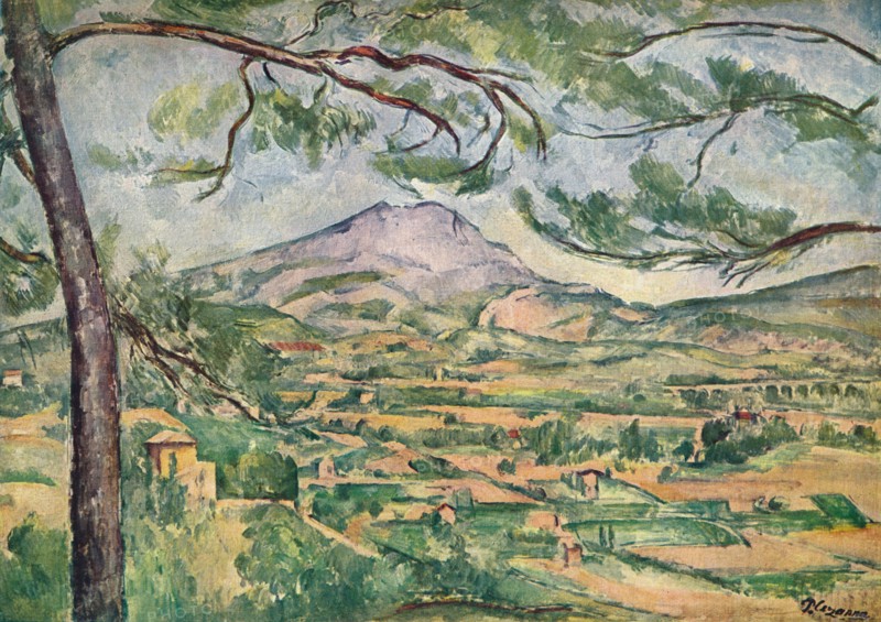 'Mont Sainte-Victoire with Large Pine', c1887.