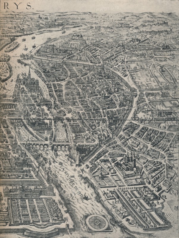 Plan of Paris, c1630 (1915). Artist: Unknown.