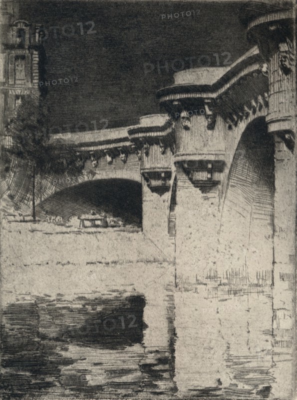 'The Pont Neuf', 1915. Artist: Roi Partridge.