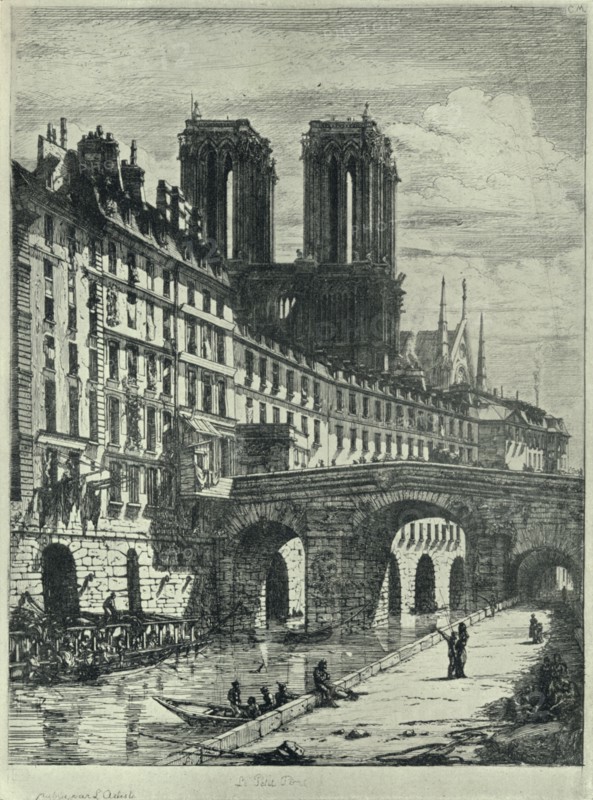 'Le Petit Pont', 1915. Artist: CH Meryon.