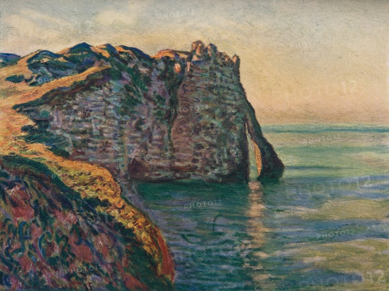 'Falaises A Etretat', 1885. Artist: Claude Monet.