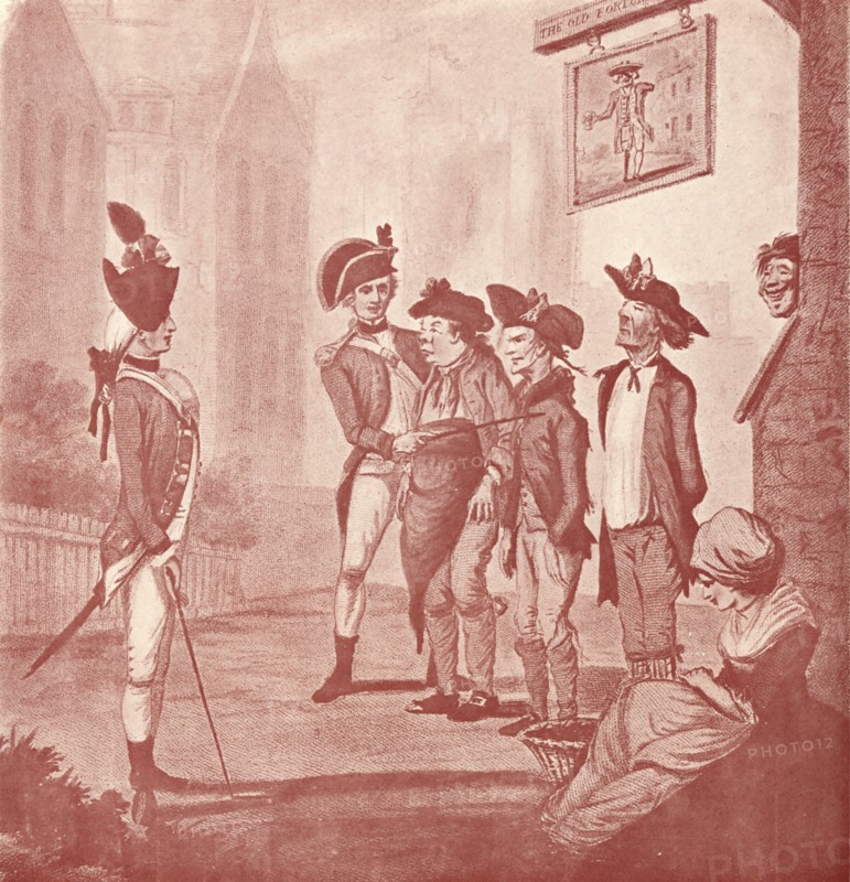 'Recruits' c18th century (1909). Artist: Watson & Dixon.