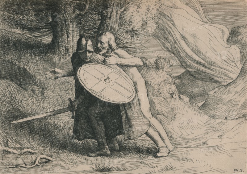 'The Valley of the Shadow of Death', c1916. Artist: William Strang.