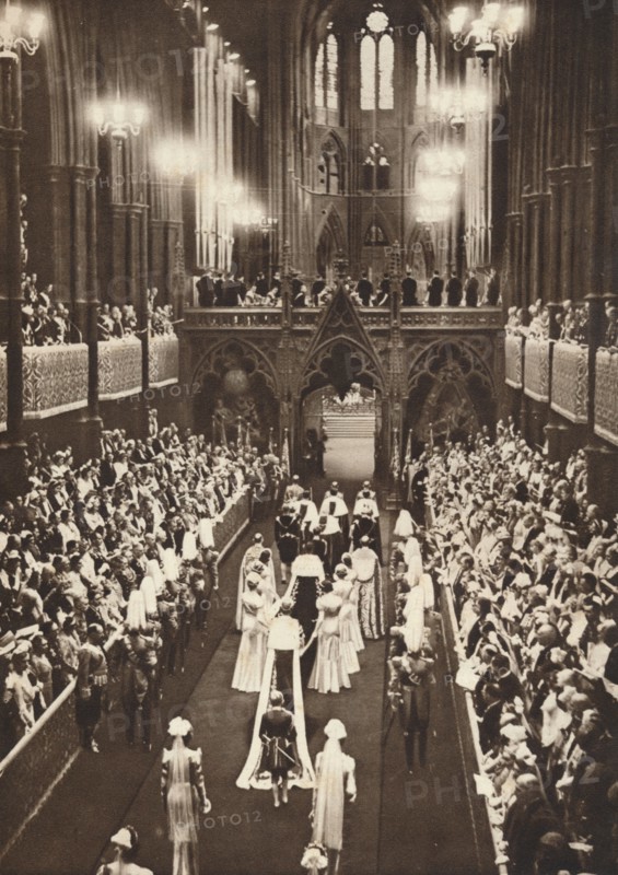 'The Procession Into The Abbey', 1937. Creator: Unknown.