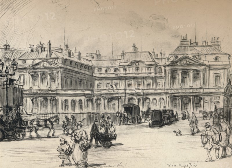 'The Palais-Royal', 1915. Artist: Frank Milton Armington.