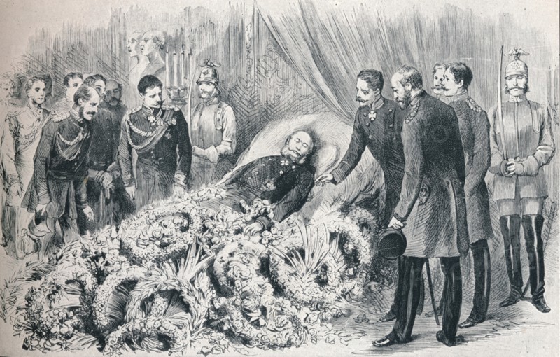 The passing of the first German Emperor: the deathbed of William I, 1888 (1911). Creator: Unknown.