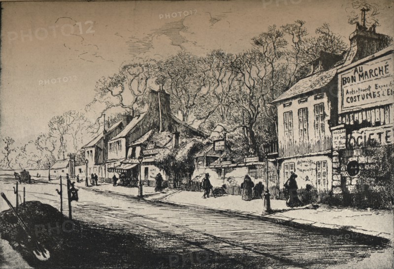 'JJ Rousseau's House, Montmartre', 1915. Artist: RP Grouiller.