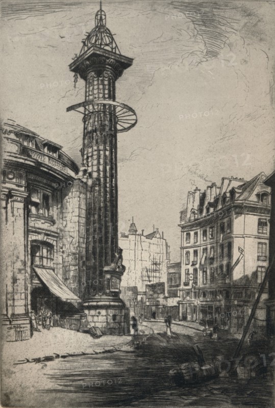 'The Astrological Column of Catherine de Medici', 1915. Artist: Herbert Hillier.