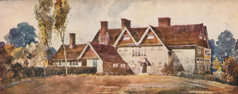 'House at Harrow Weald', c1900. Artist: Arnold Mitchell.