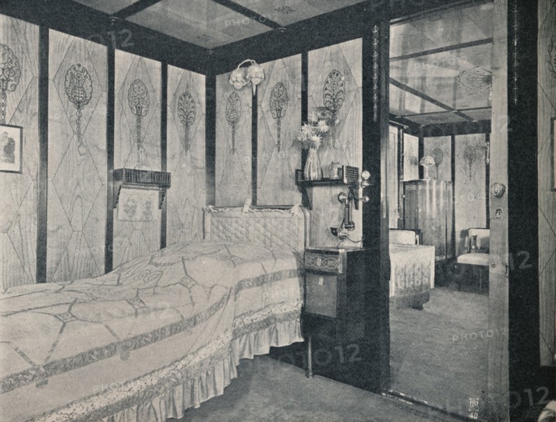 'Cabin-De-Luxe on the North German Lloyd SS. Kronprinzessin Cecilie', c1907. Artist: Unknown.