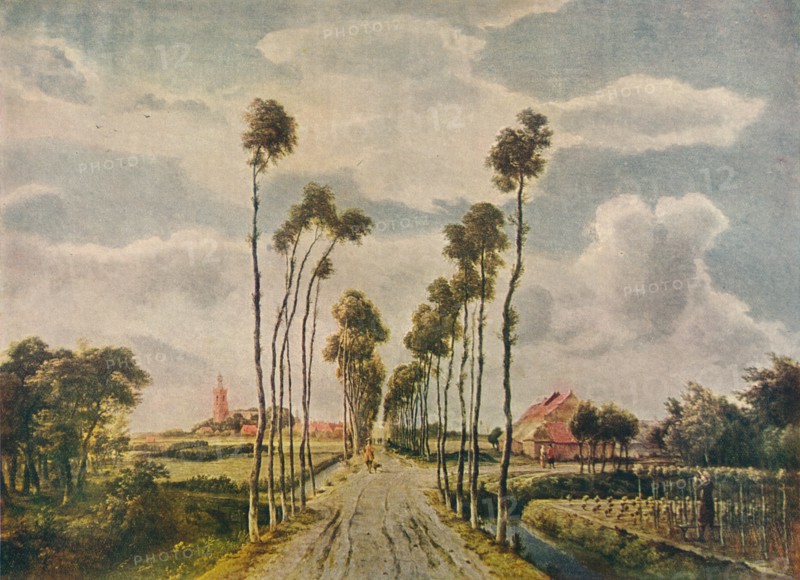 'The Avenue at Middelharnis', 1689. Artists: Meindert Hobbema, TC and EC Jack.