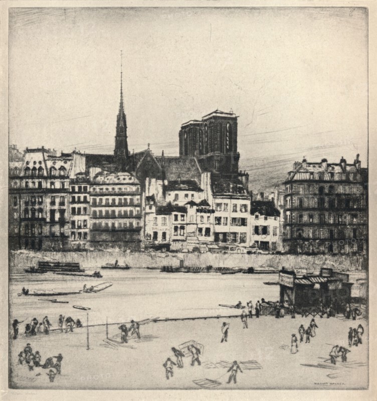 'Notre-Dame', 1915. Artist: William Walker.