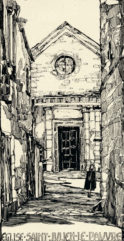 'Church of St Julien-le-Pauvre', 1915. Artist: Jessie Marion King.