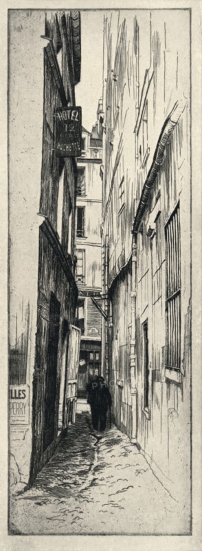 'Rue du Chat Qui Peche', 1915. Artist: Raymond Ray-Jones.