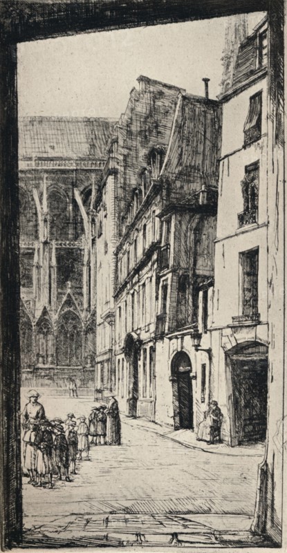 'Rue Massillon', 1915. Artist: Charles Heyman.