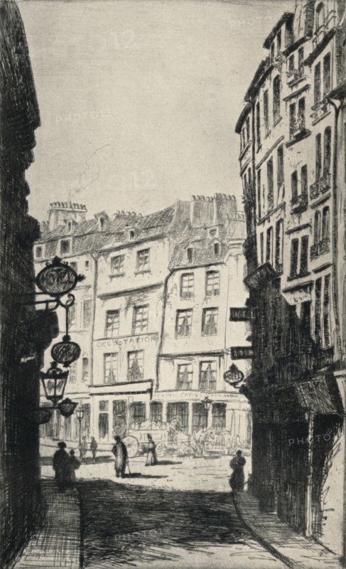 'Rue de La Harpe', 1915. Artist: George T Plowman.