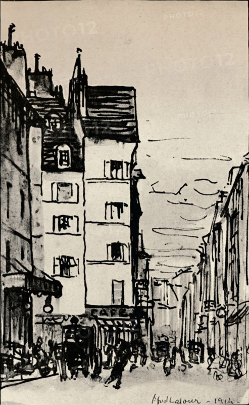 'Rue de Seine', 1915. Artist: Alfred Latour.