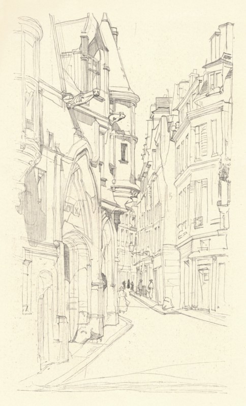 'Hotel de Sens', 1915. Artist: David Young Cameron.