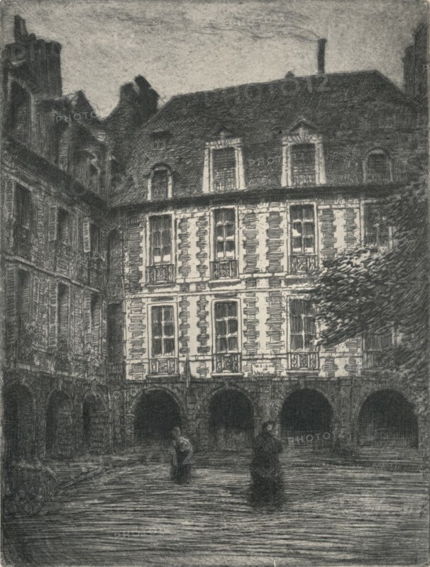 'Maison de Victor Hugo, Places des Vosges', 1915. Artist: George T Plowman.